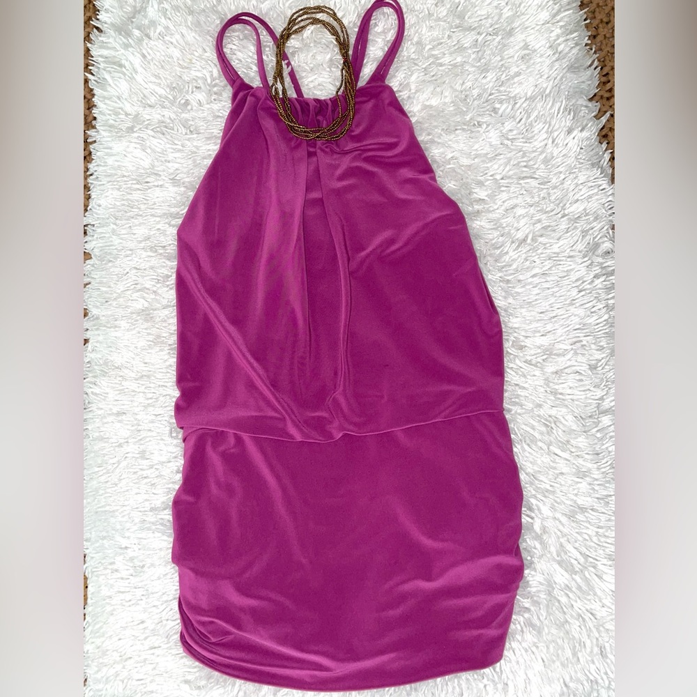 WHITE HOUSE BLACK MARKET Purple Top Size Large.
